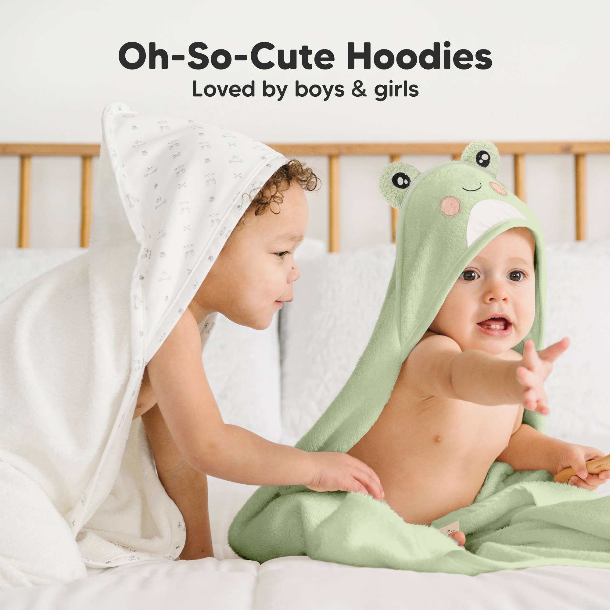 KeaBabies Cuddle Baby Hooded Towel