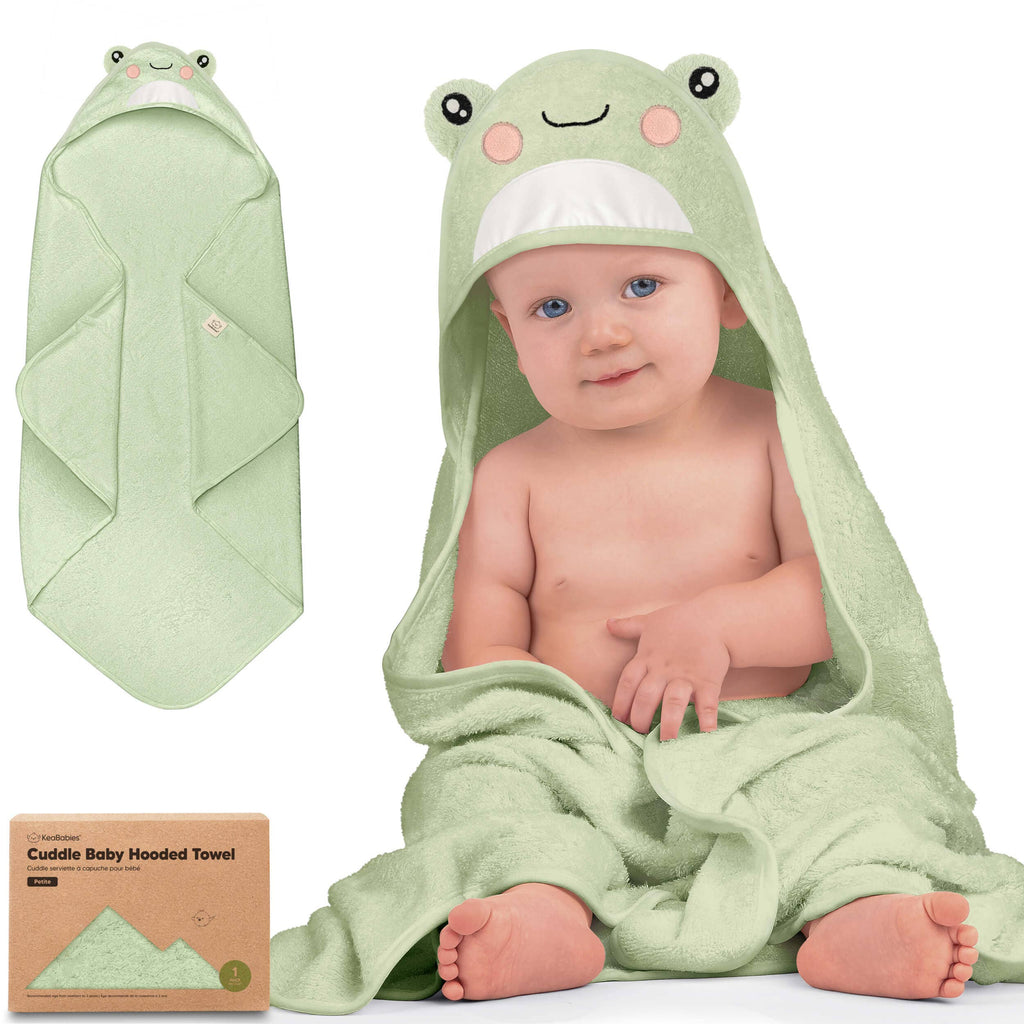 KeaBabies Cuddle Baby Hooded Towel