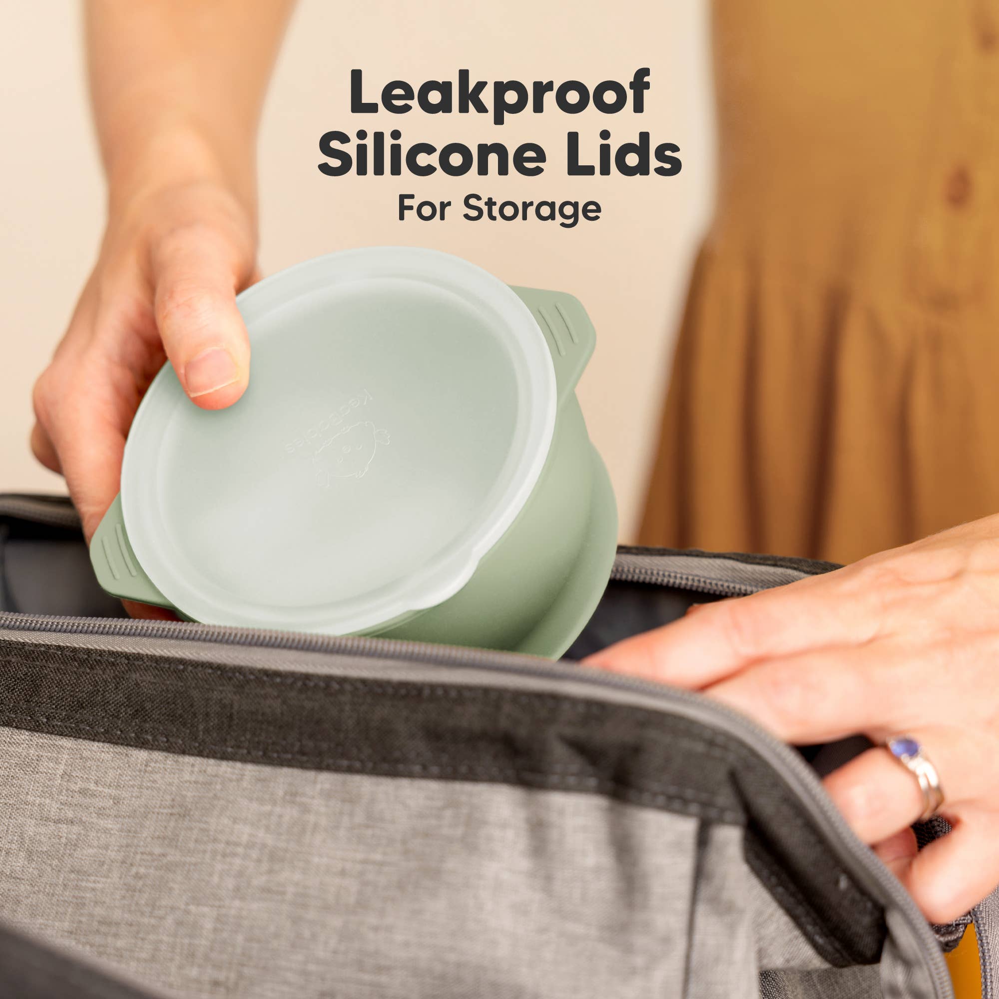2-Pack Prep Suction Bowls with Lids, BPA-Free Baby Bowls