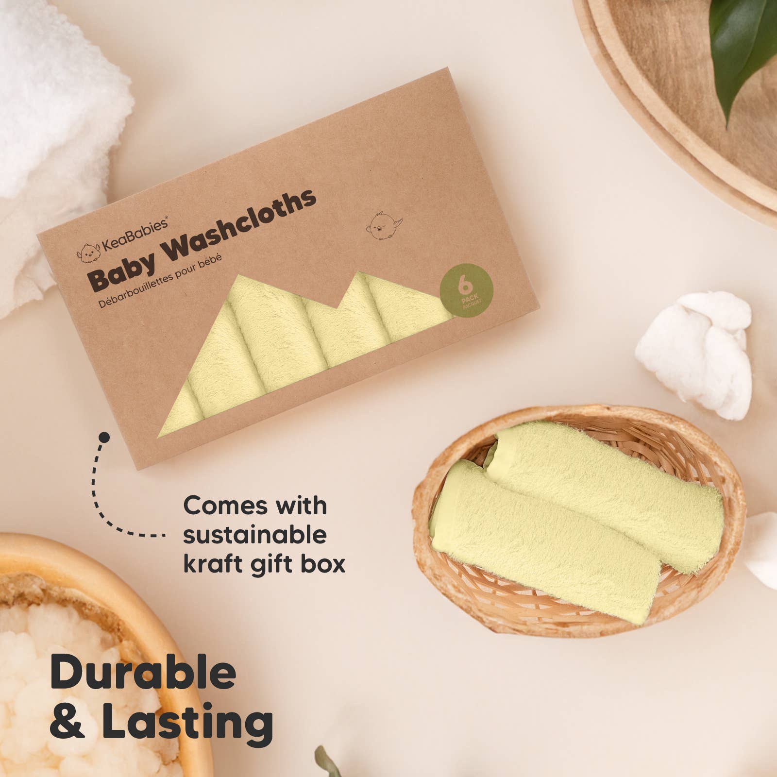 6-Pack Baby Wash Cloths