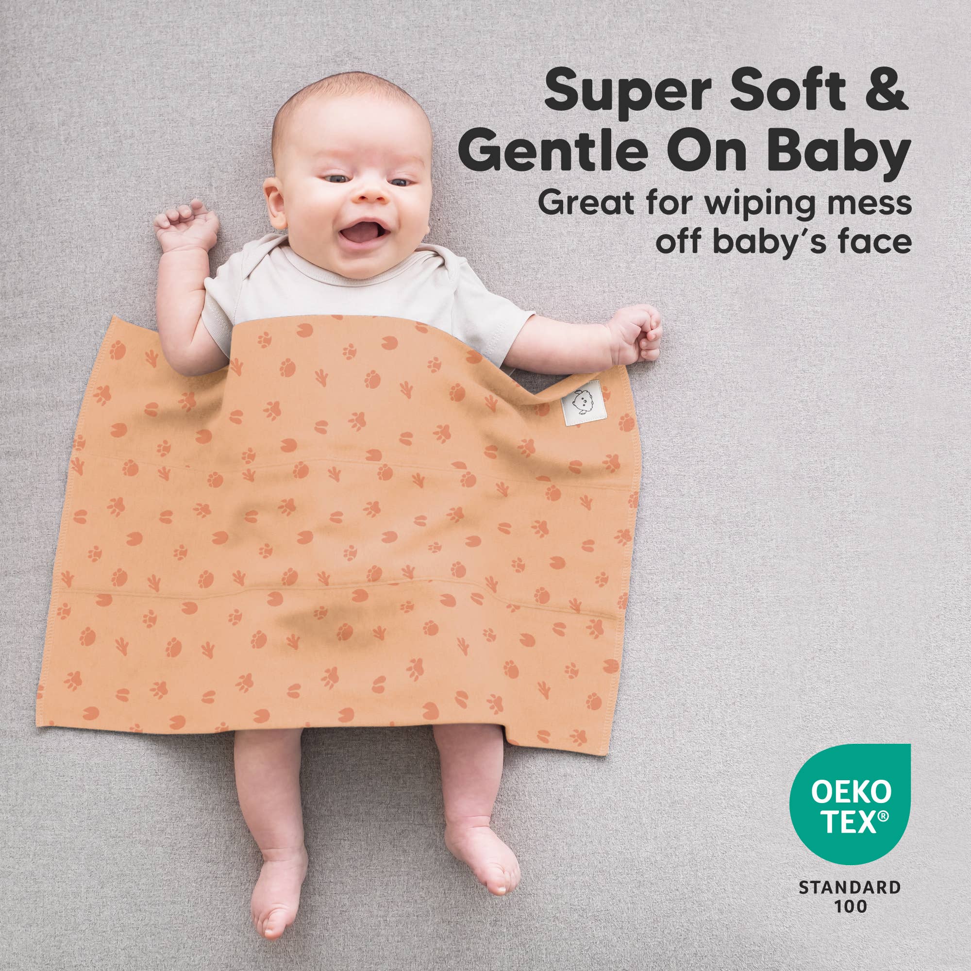 KeaBabies 6-Pack Shea Burp Cloths