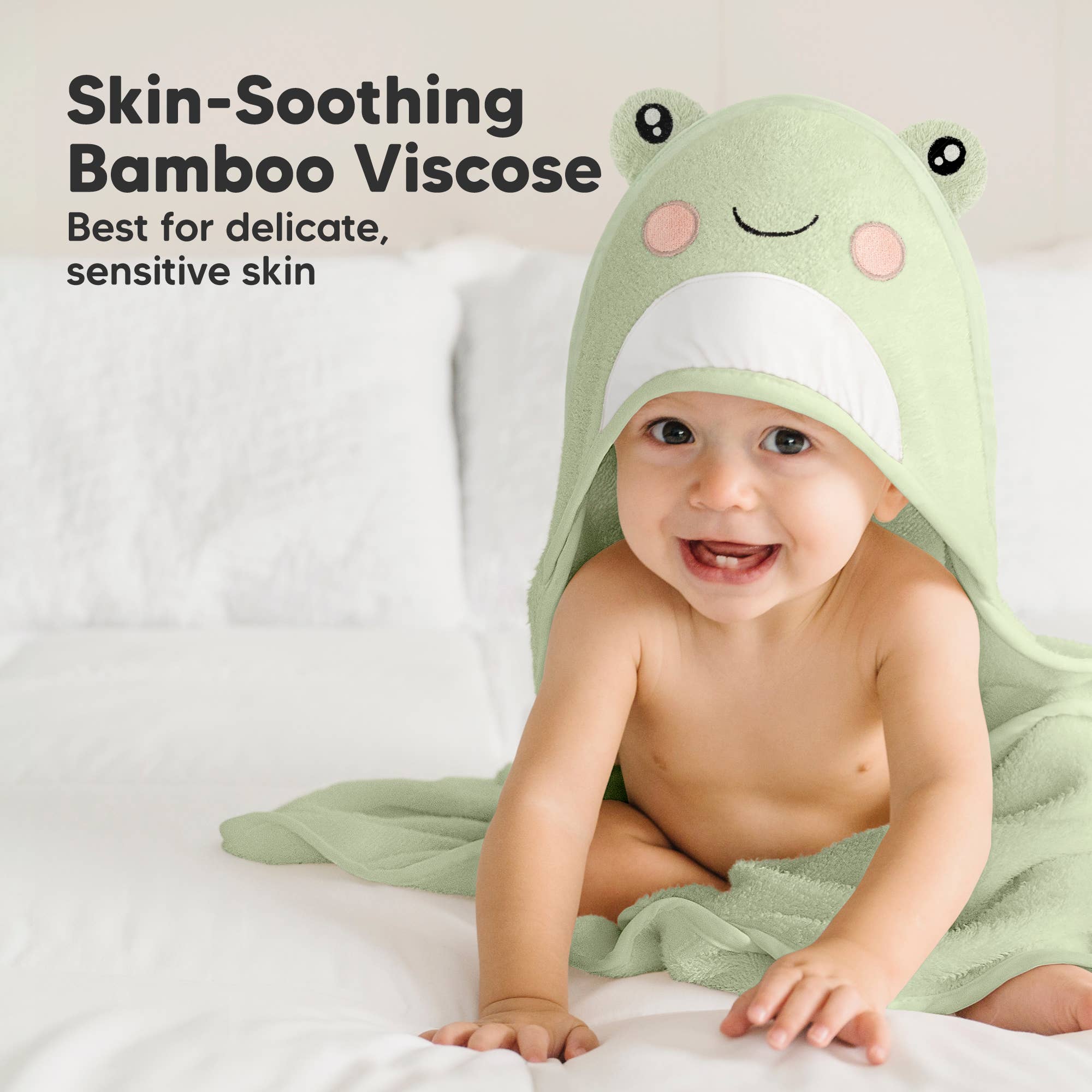 KeaBabies Cuddle Baby Hooded Towel