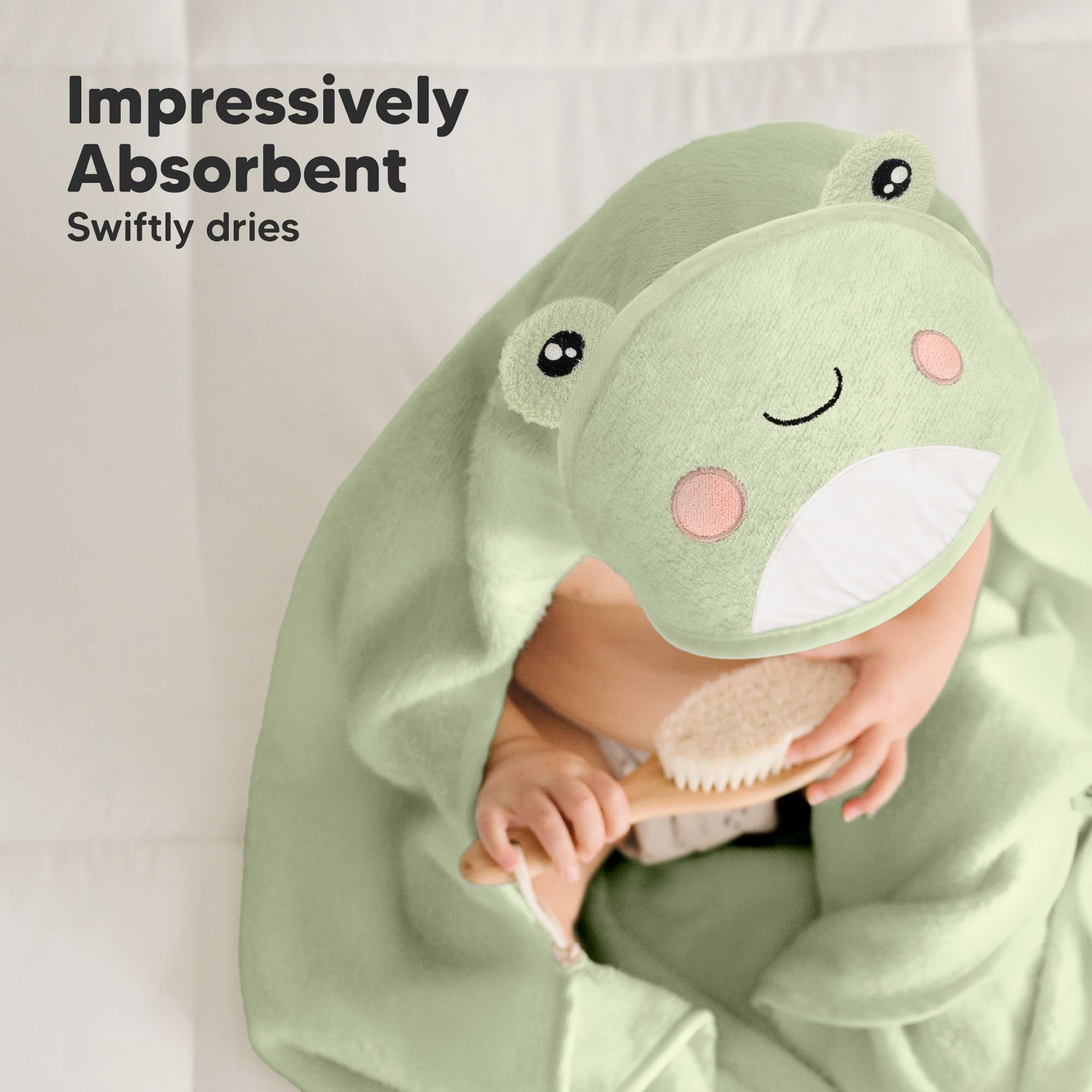 KeaBabies Cuddle Baby Hooded Towel