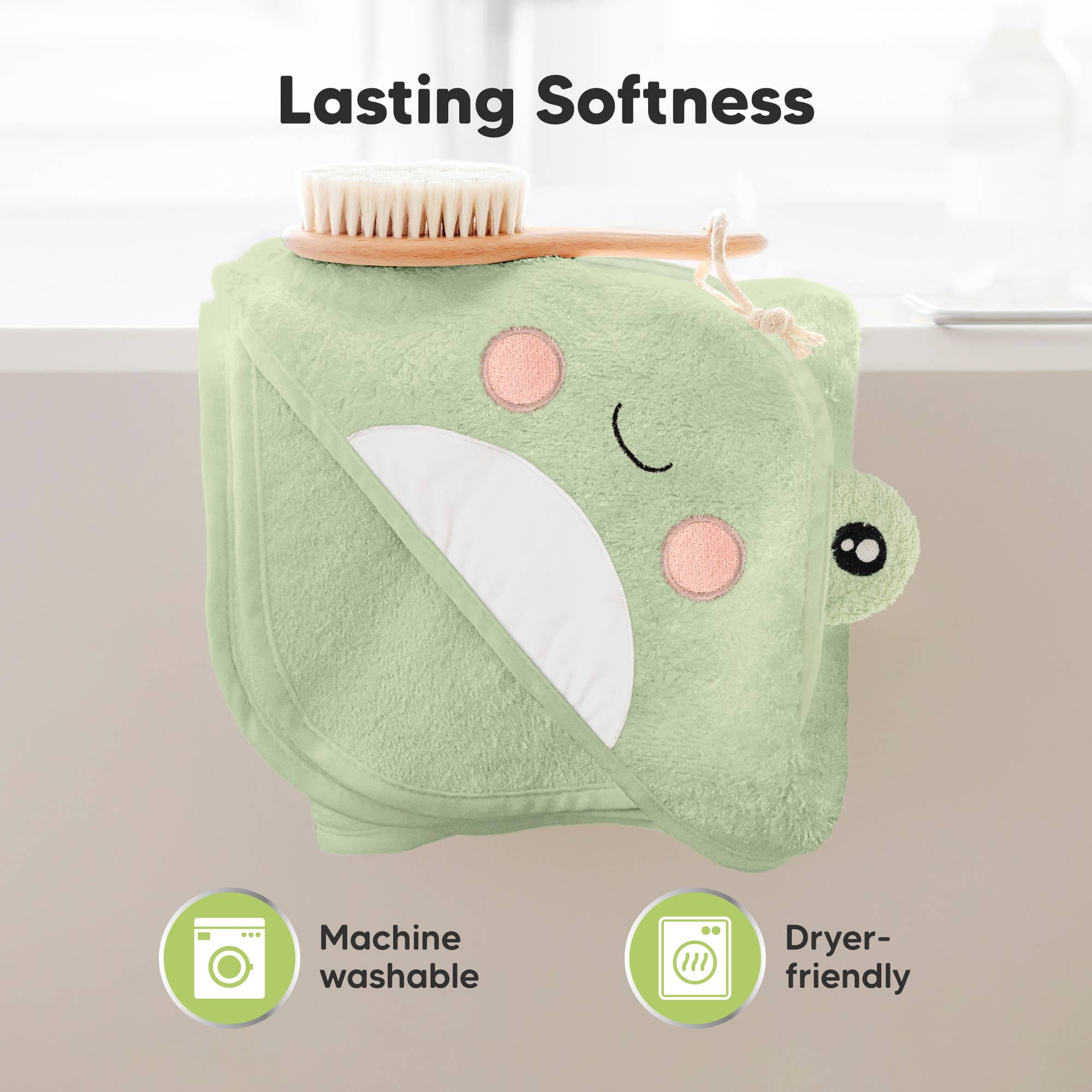 KeaBabies Cuddle Baby Hooded Towel