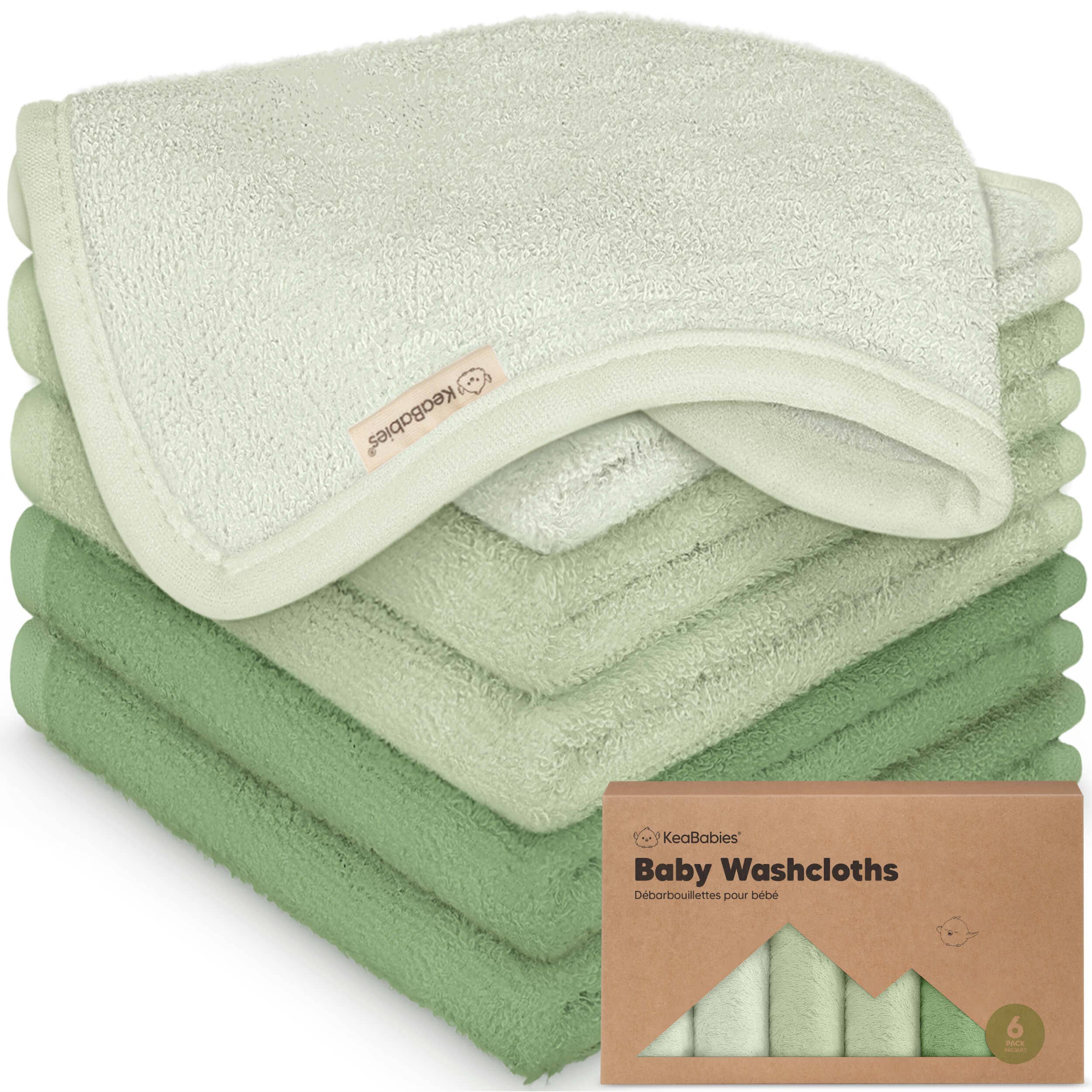 6-Pack Baby Wash Cloths