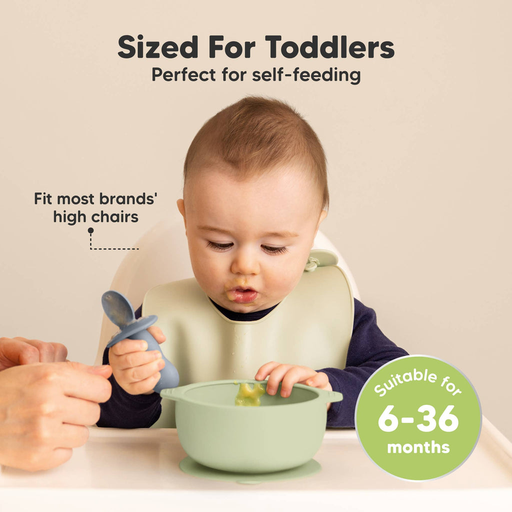 2-Pack Prep Suction Bowls with Lids, BPA-Free Baby Bowls